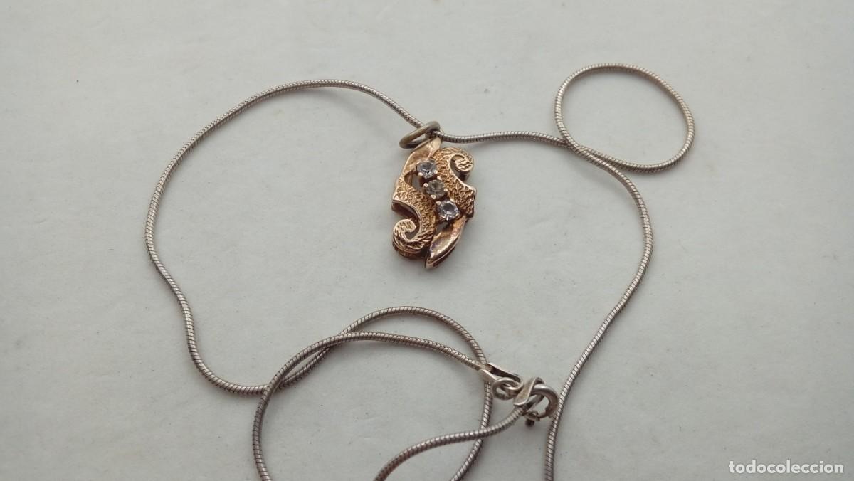 Joyeria: COLGANTE DE PLATA DORADA CON CIRCONITAS - Foto 2