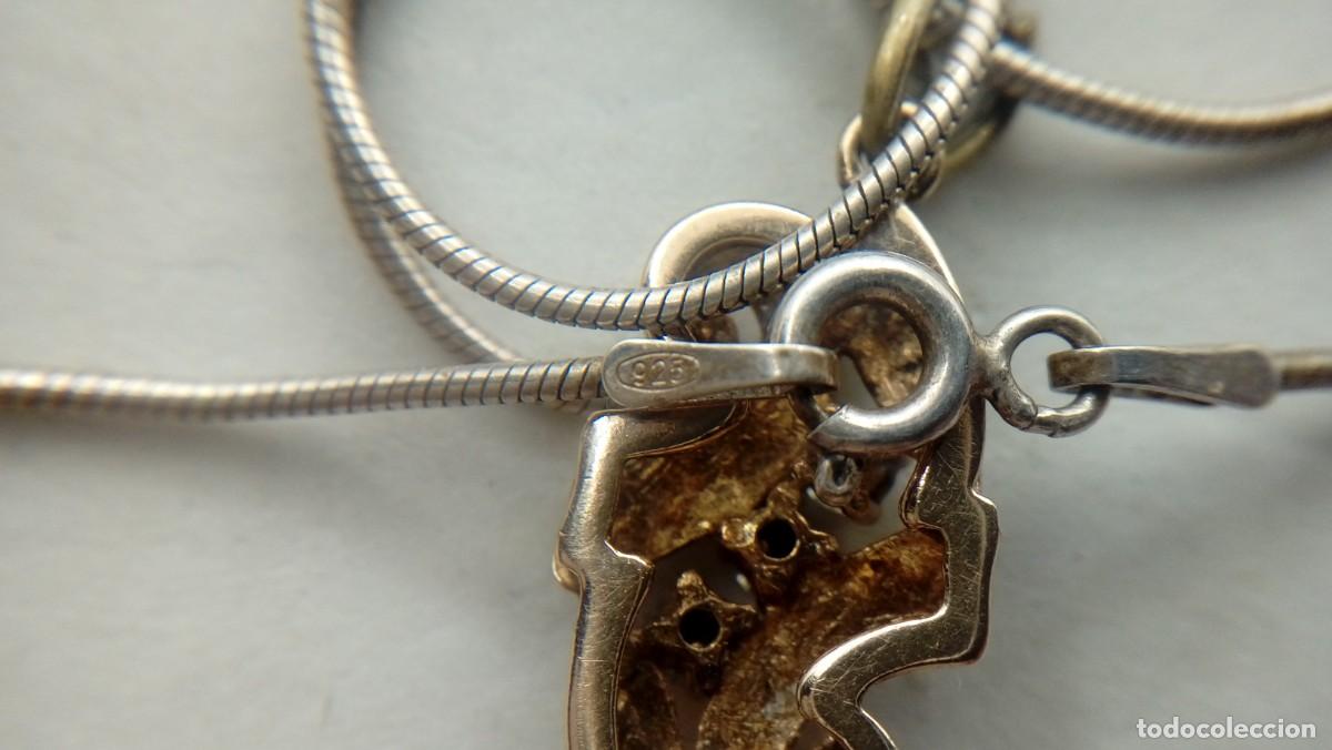 Joyeria: COLGANTE DE PLATA DORADA CON CIRCONITAS - Foto 4