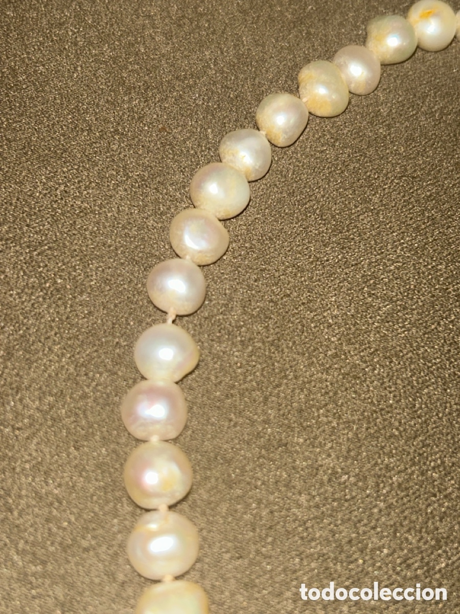 Joyeria: Antigua gargantilla de perlas con cierre de plata - Foto 4