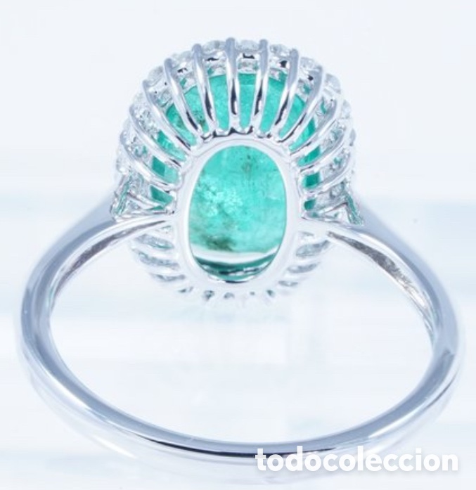 Joyeria: Anillo de esmeralda y diamantes - Foto 3