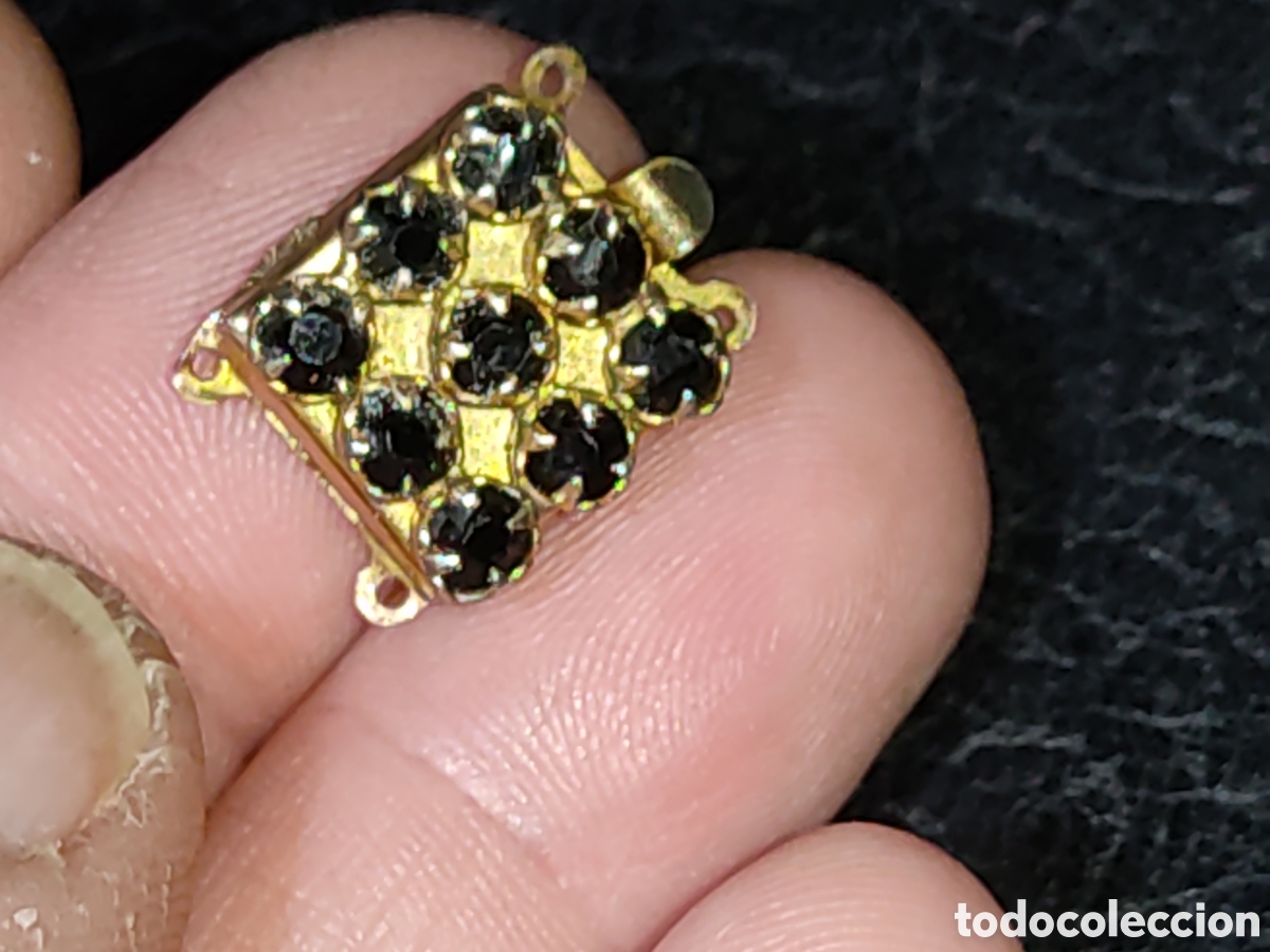 Joyeria: Antiguo cierre o broche para collar 2 hilos. - Foto 1
