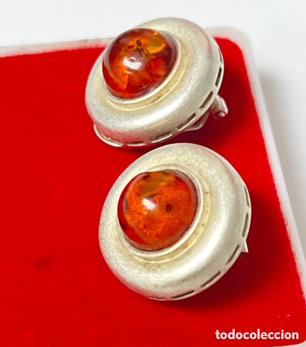Joyeria: Pendientes de plata y &Aacute;mbar /P352 - Foto 2