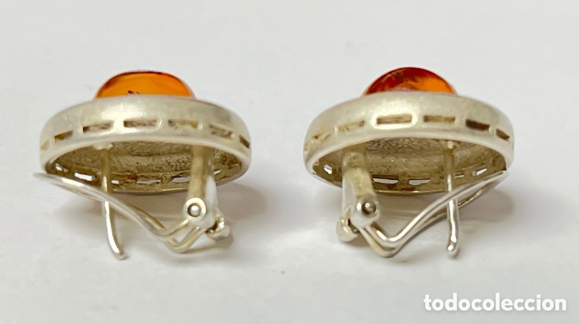 Joyeria: Pendientes de plata y &Aacute;mbar /P352 - Foto 4
