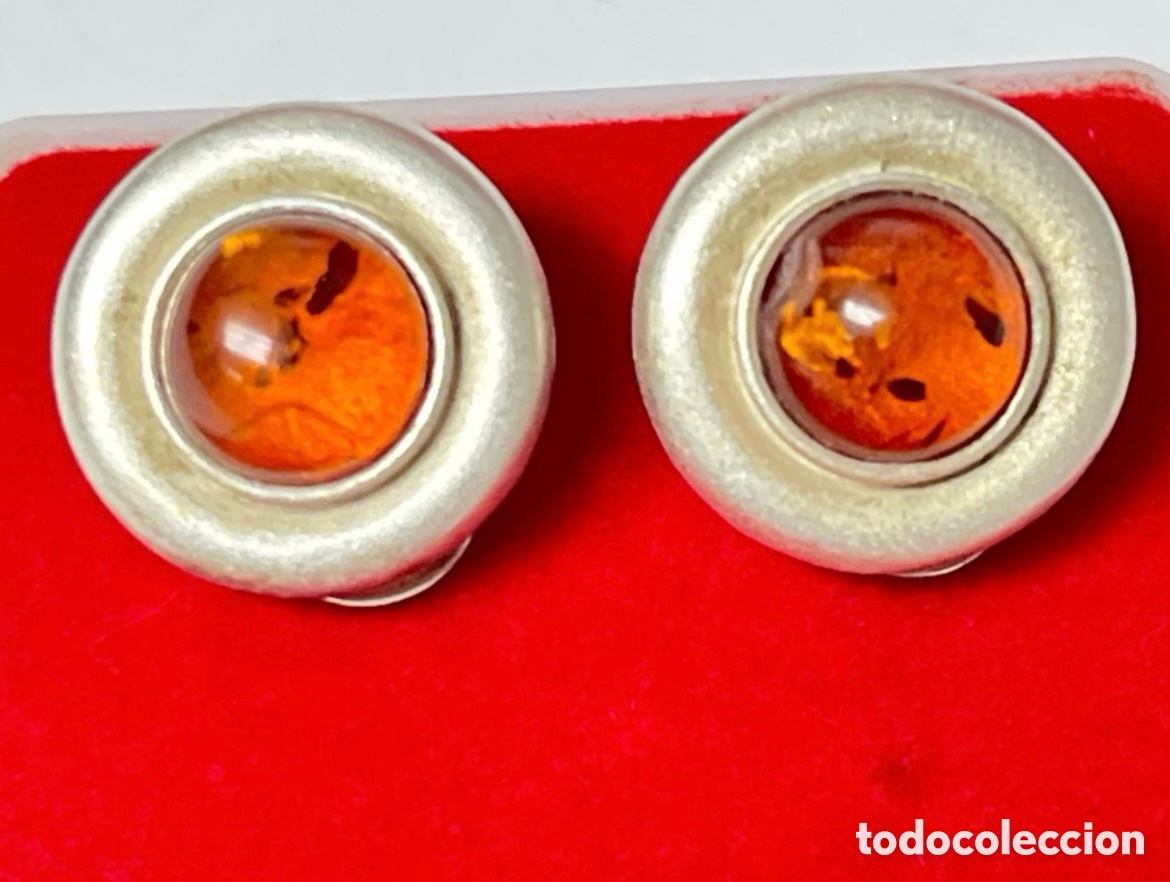 Joyeria: Pendientes de plata y &Aacute;mbar /P352 - Foto 6