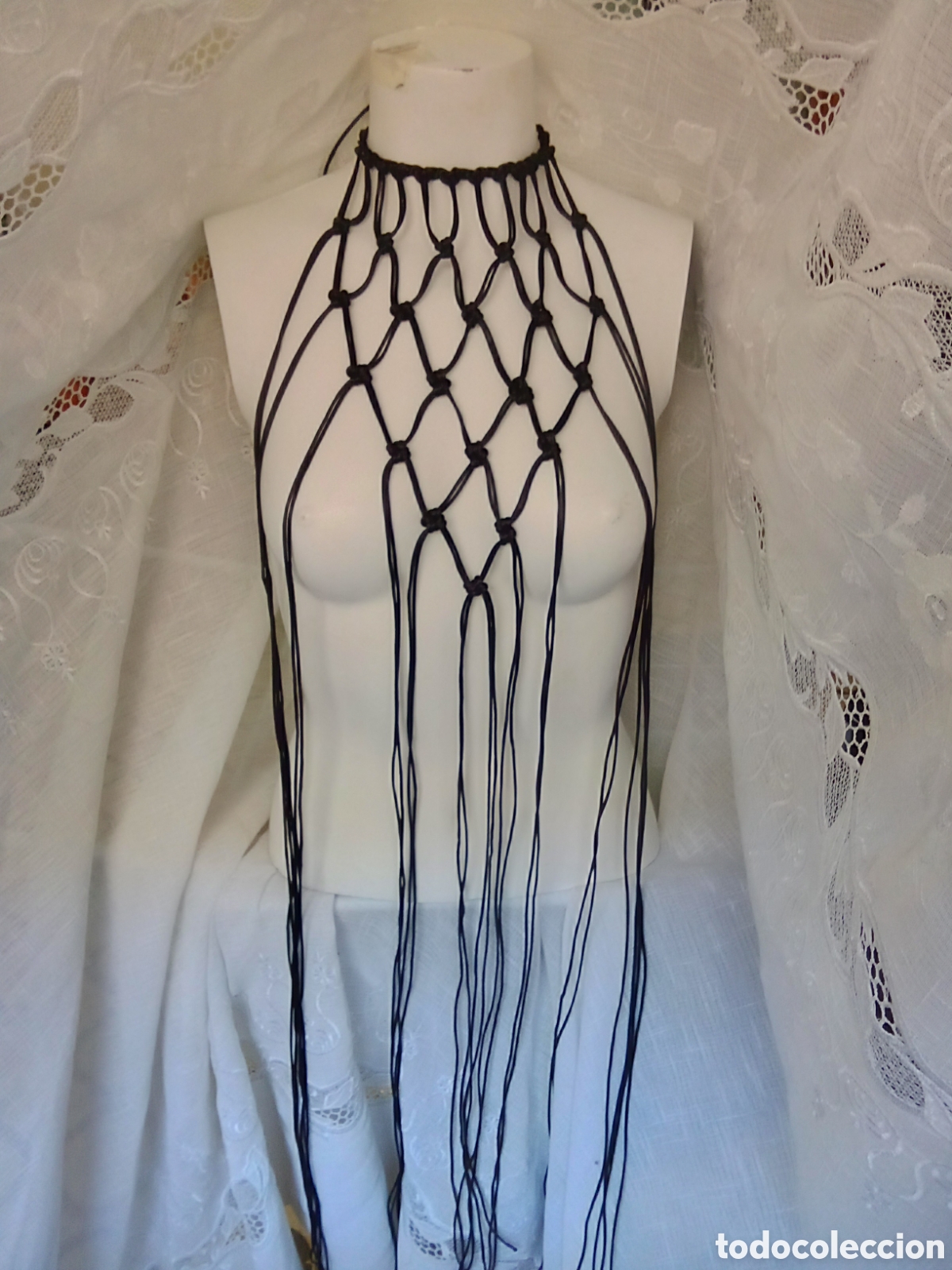 Joyeria: Collar cuerpo halter macram&eacute; - Foto 4
