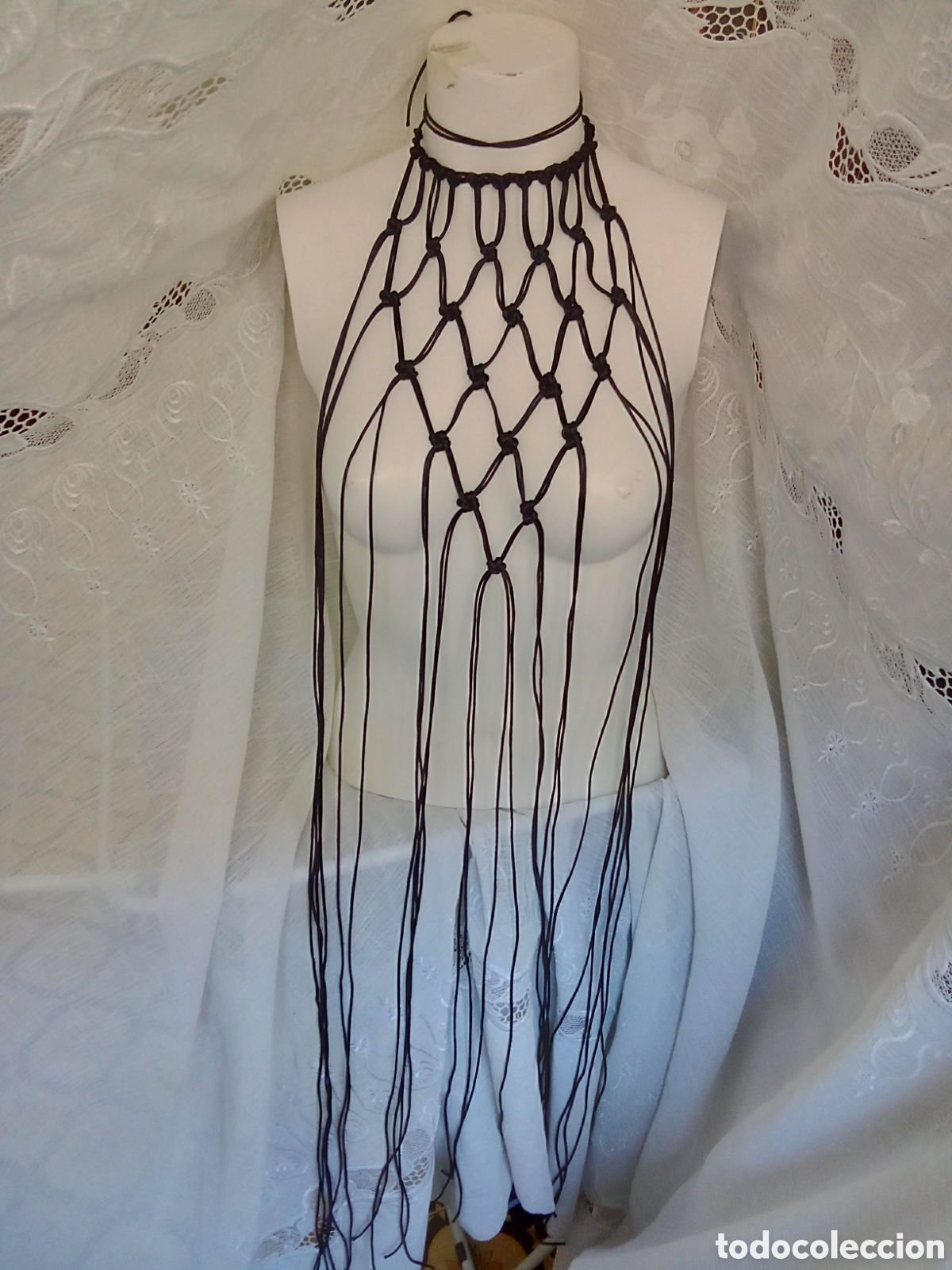 Joyeria: Collar cuerpo halter macram&eacute; - Foto 5