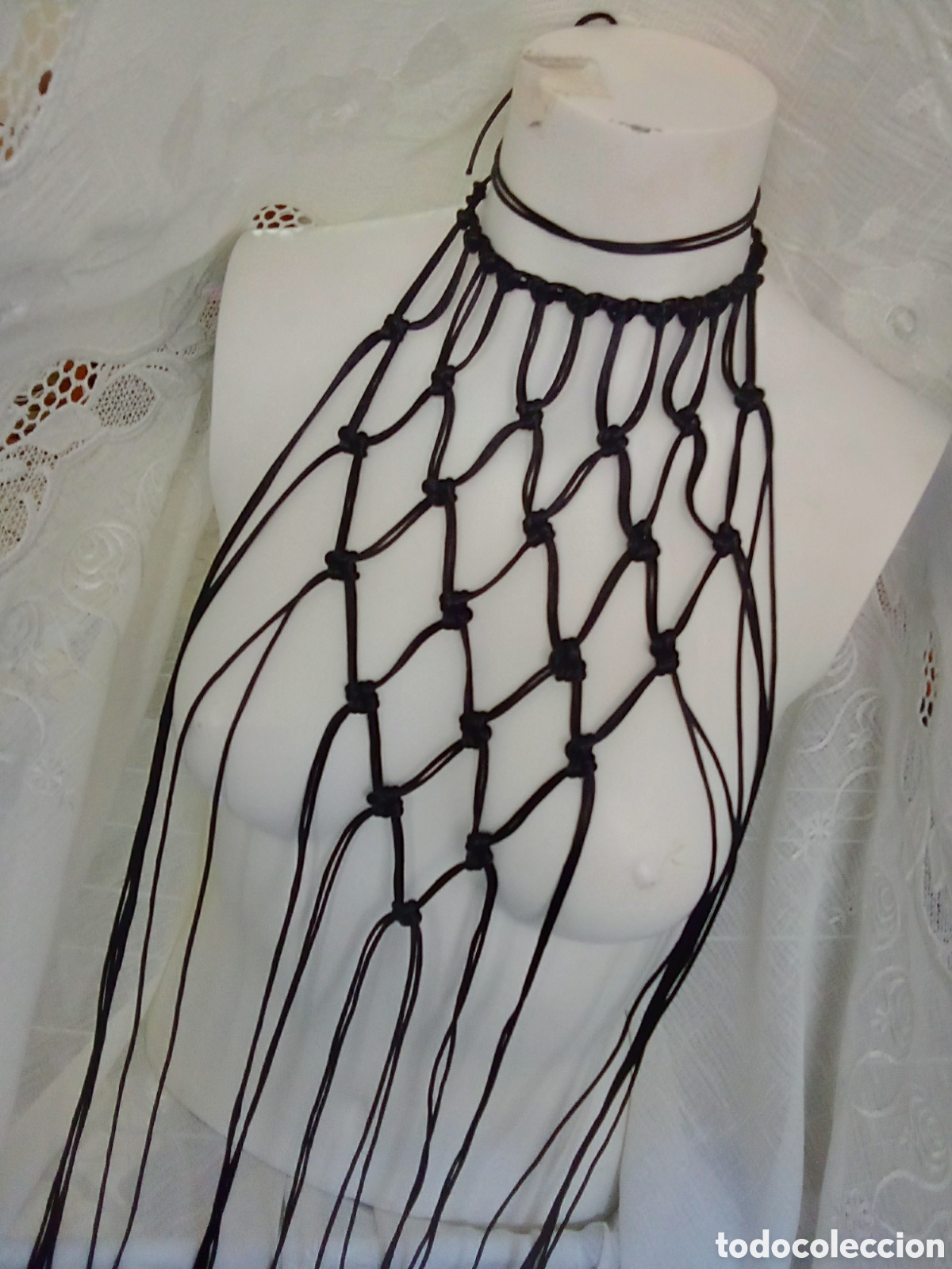 Joyeria: Collar cuerpo halter macram&eacute; - Foto 7
