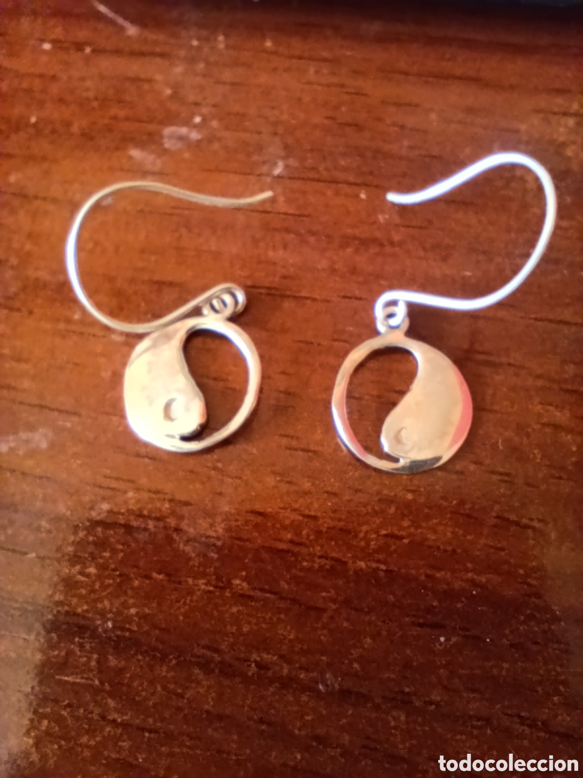 Joyeria: Pendientes de plata de 1 ley. Sellados - Foto 2