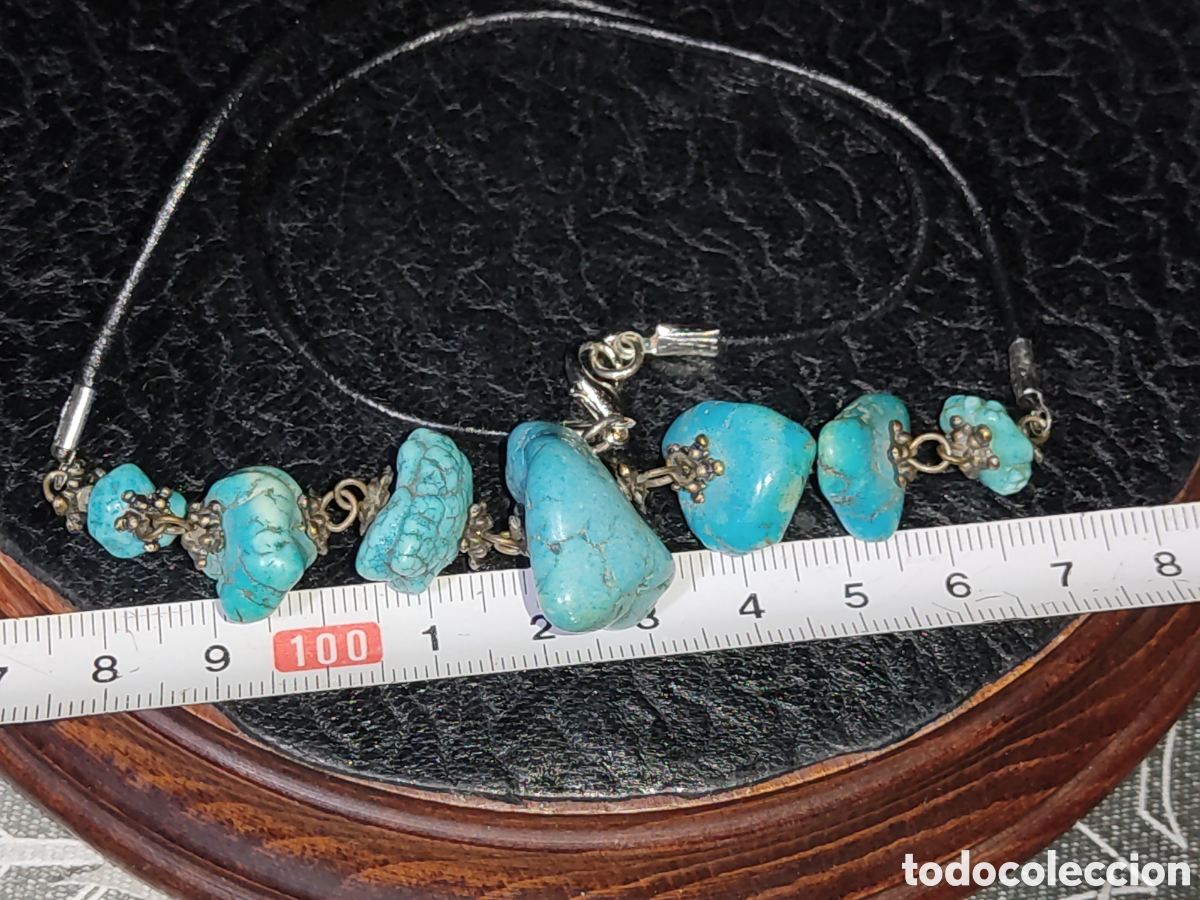 Joyeria: Collar de piedras turquesa. - Foto 2
