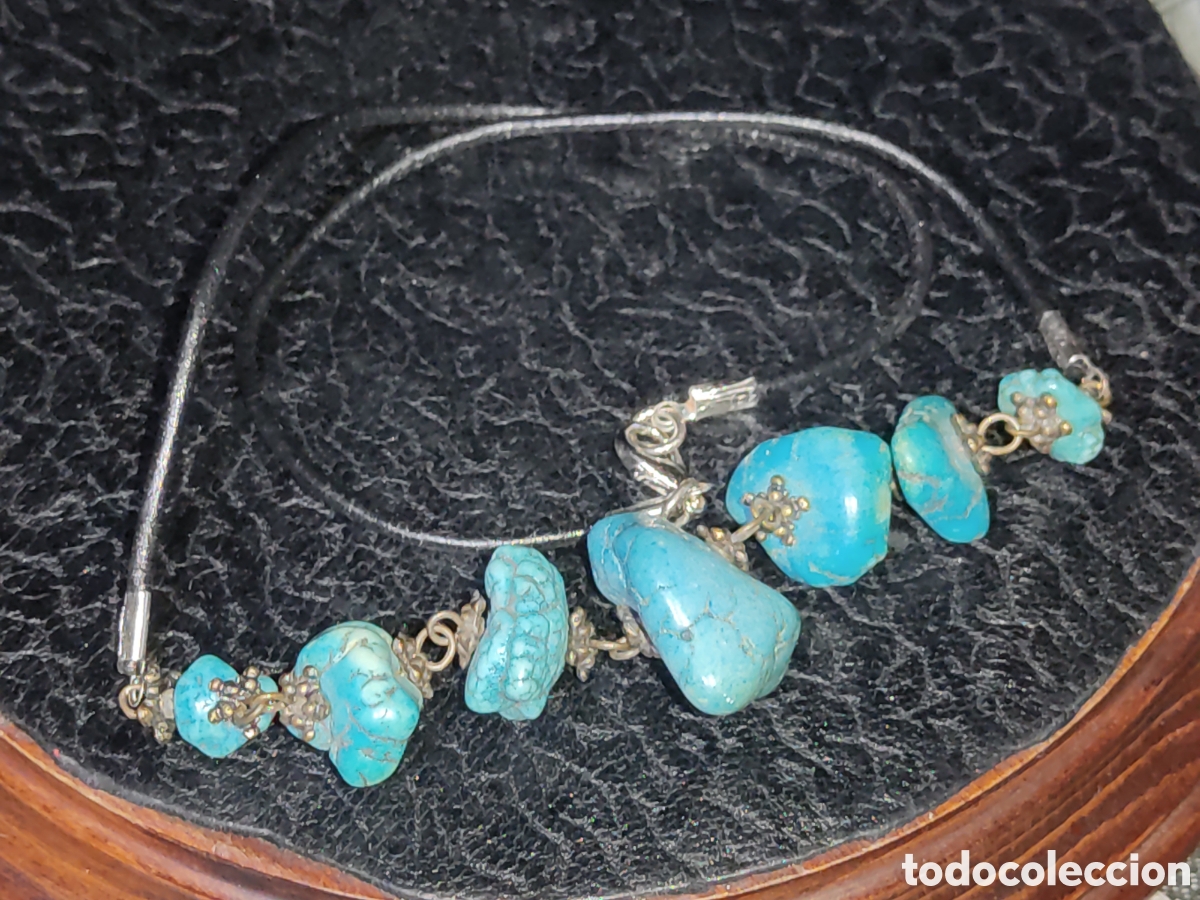 Joyeria: Collar de piedras turquesa. - Foto 3