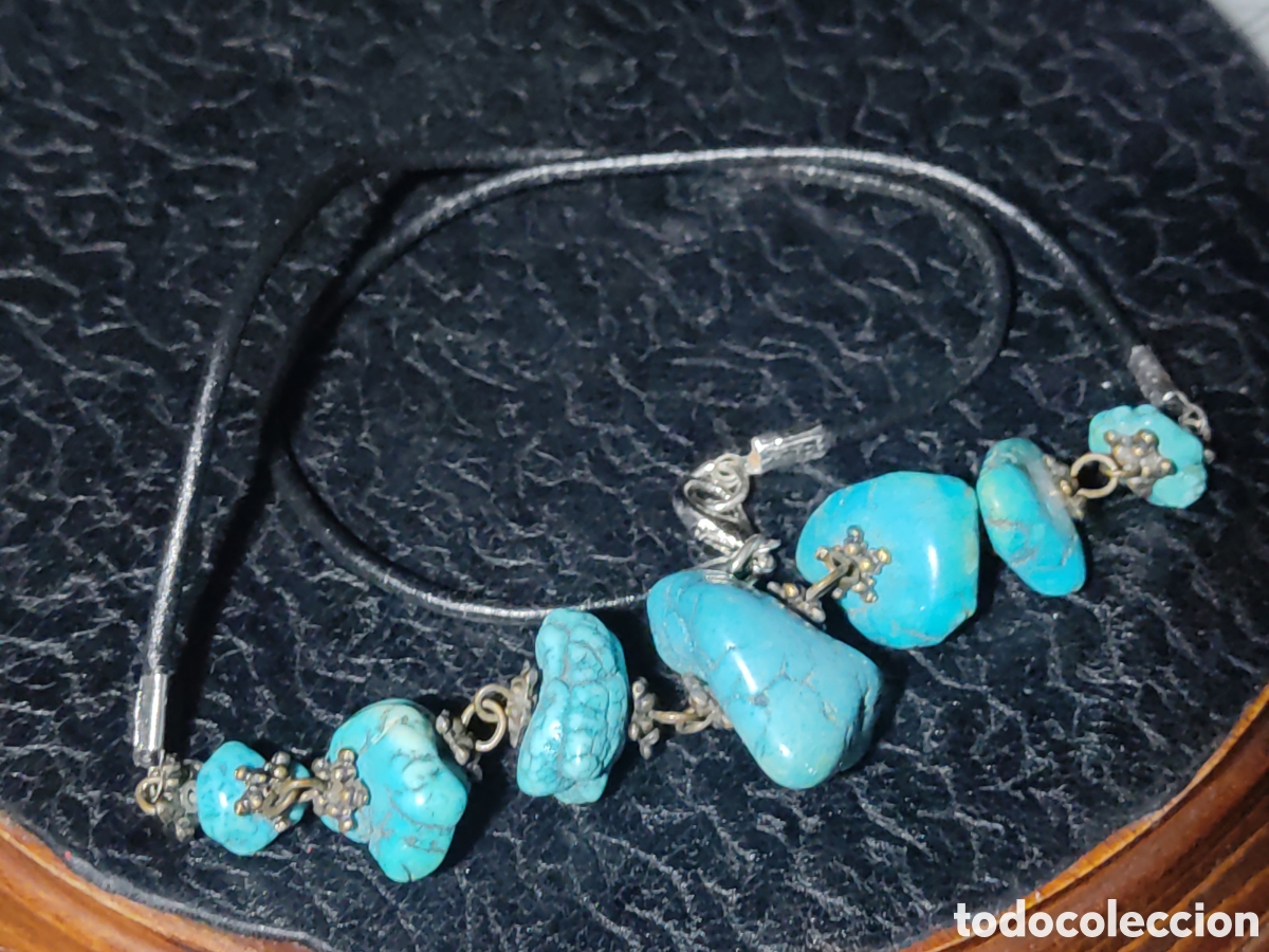 Joyeria: Collar de piedras turquesa. - Foto 4