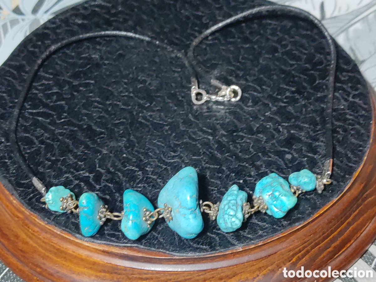 Joyeria: Collar de piedras turquesa. - Foto 5