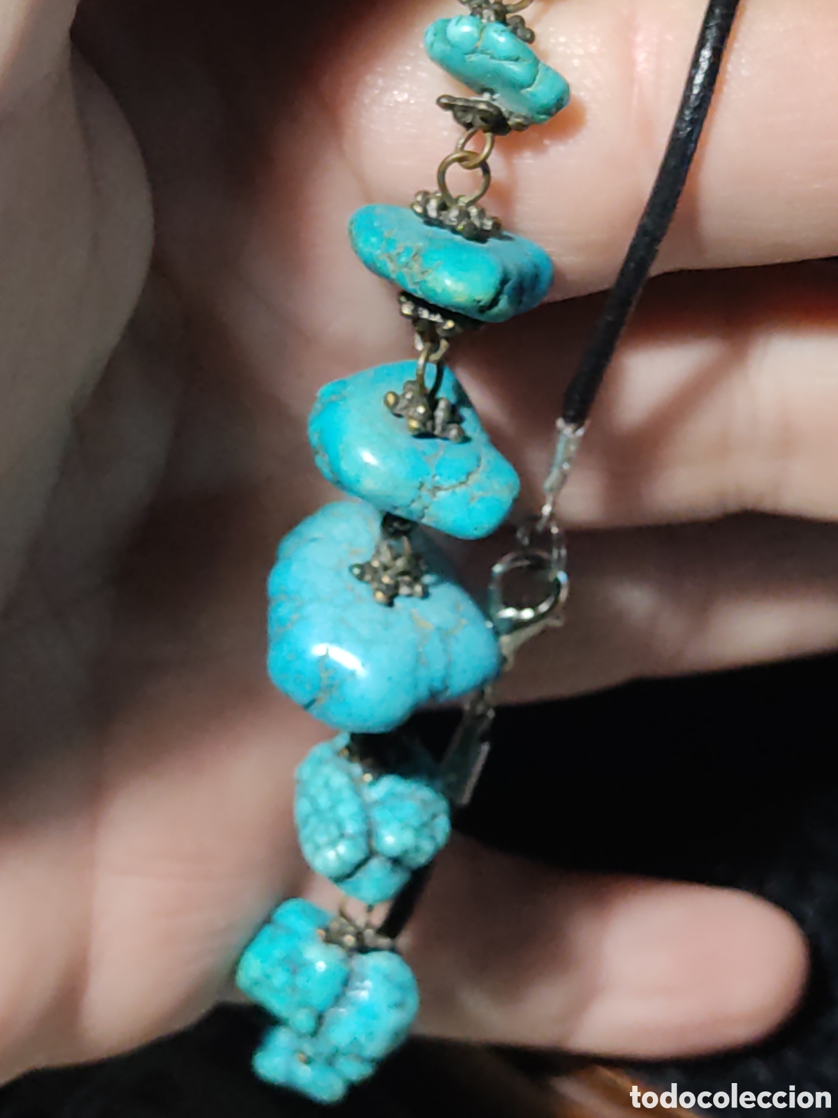 Joyeria: Collar de piedras turquesa. - Foto 7