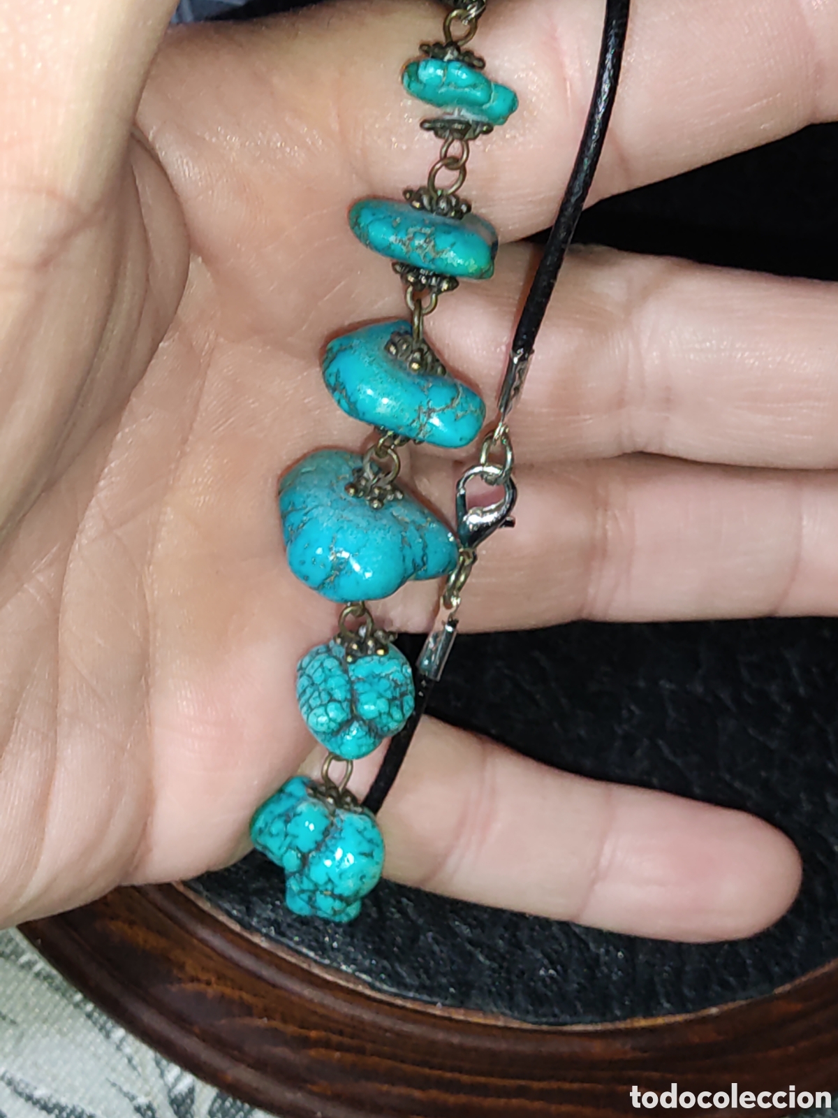 Joyeria: Collar de piedras turquesa. - Foto 8