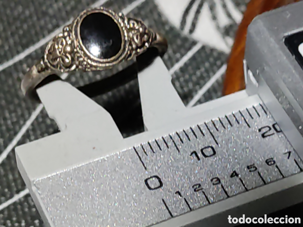 Joyeria: Anillo de plata contrastada y &oacute;nice. - Foto 4