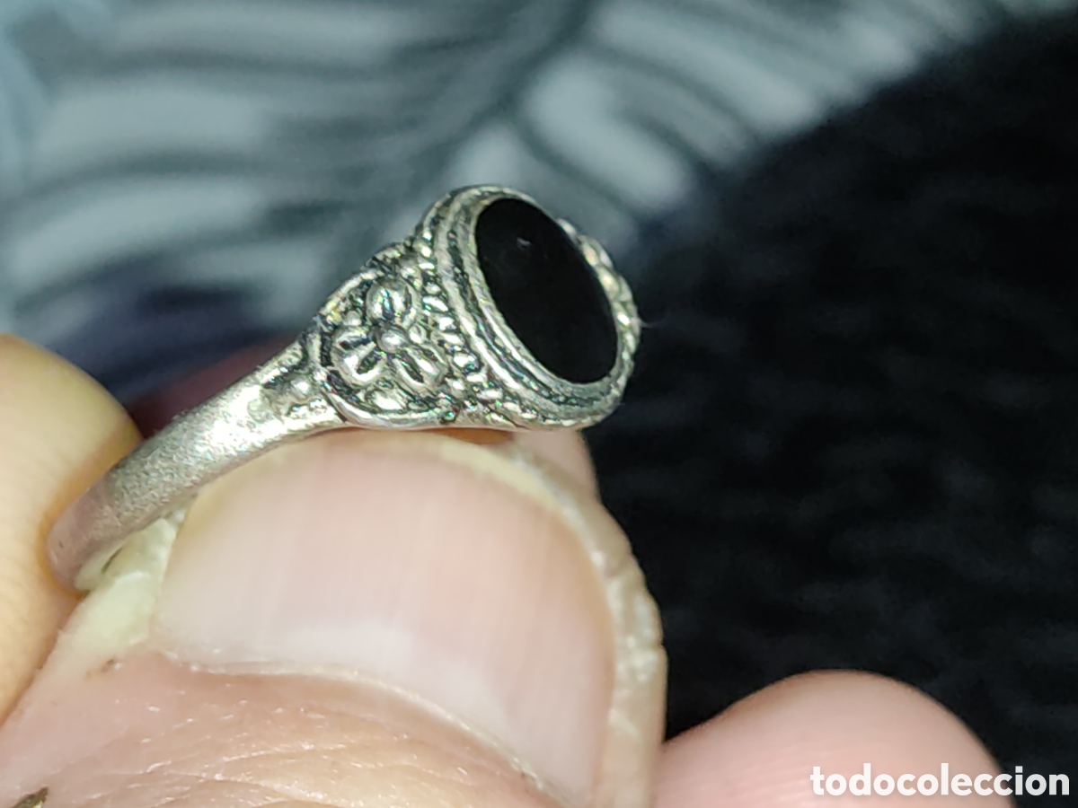Joyeria: Anillo de plata contrastada y &oacute;nice. - Foto 6