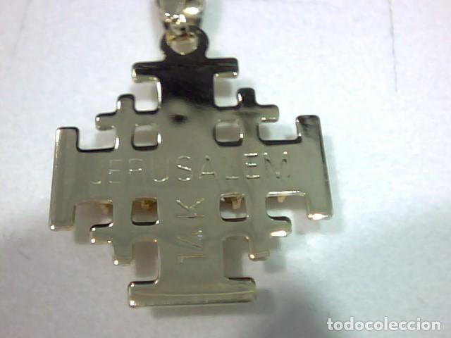 Joyeria: cruz Jerusalem 14 kts - Foto 3