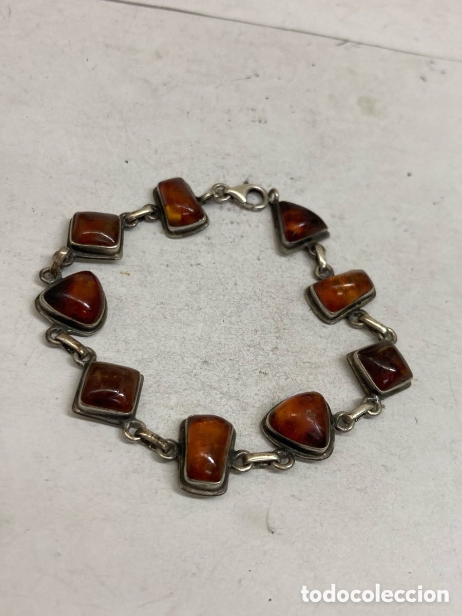 Joyeria: Pulsera de plata ambar Pul341 - Foto 1