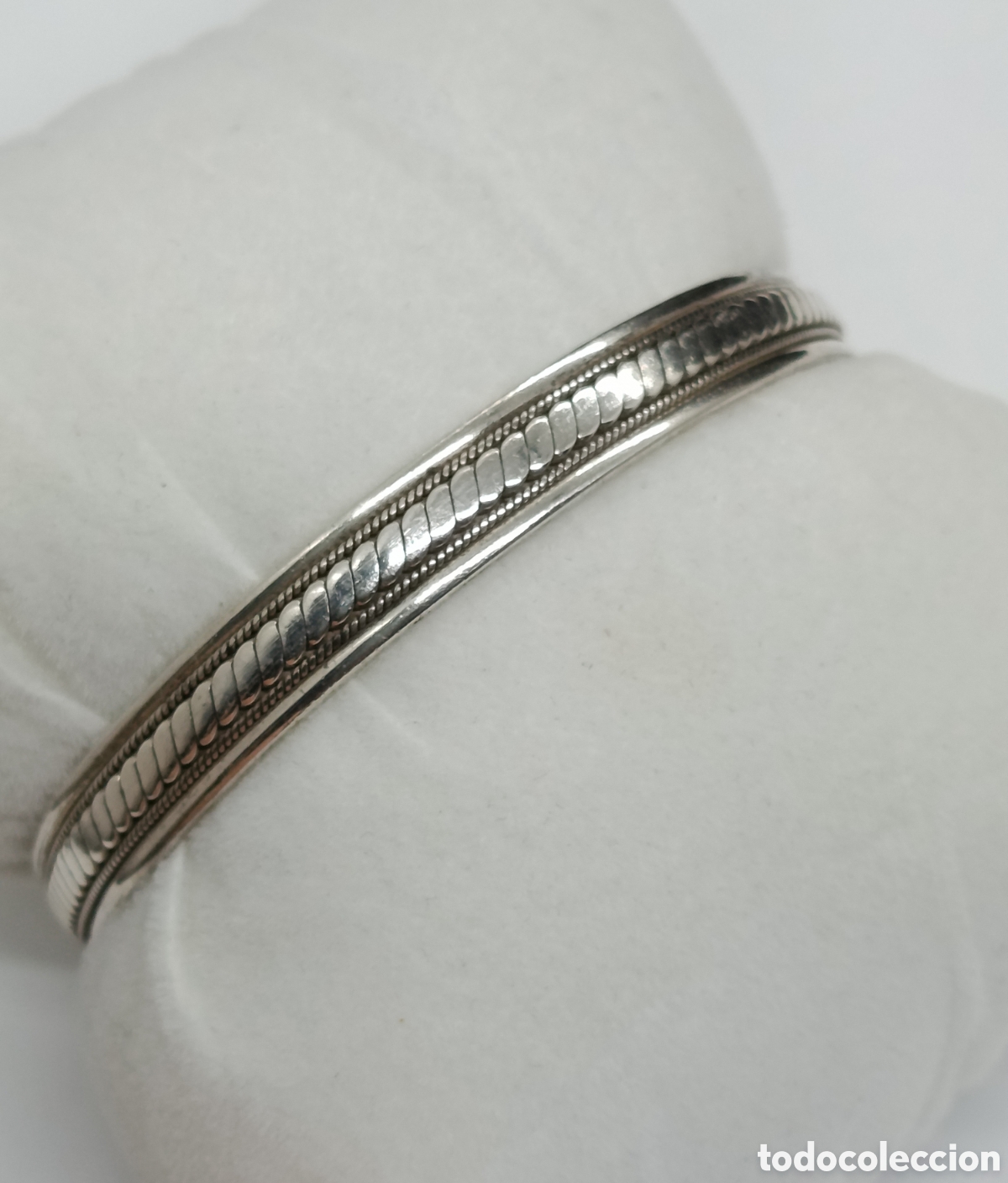Joyeria: Brazalete de plata trenzada. - Foto 2