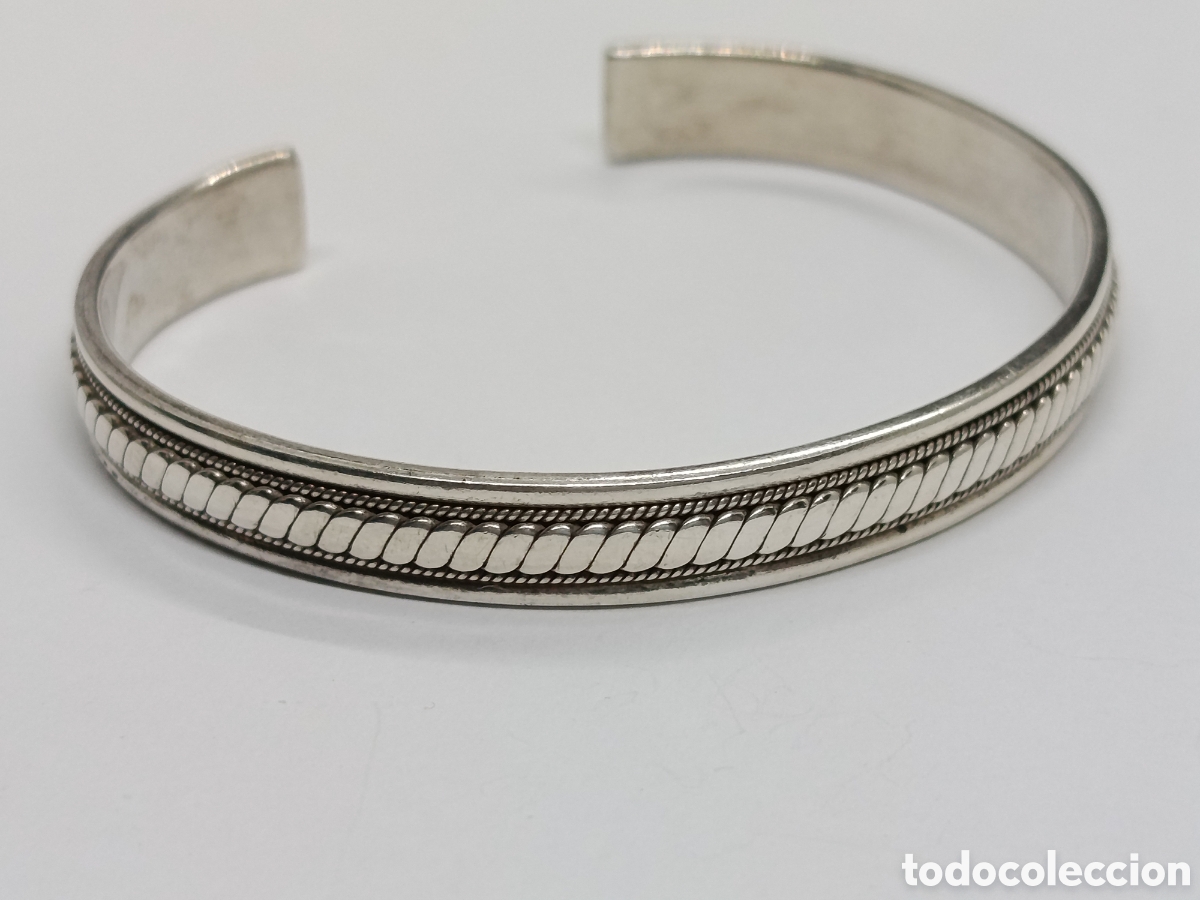 Joyeria: Brazalete de plata trenzada. - Foto 3