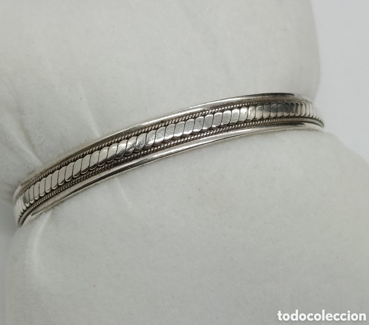 Joyeria: Brazalete de plata trenzada. - Foto 4