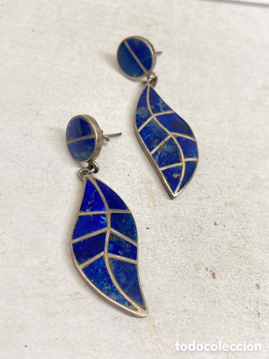 Joyeria: Pendientes de plata Lapisl&aacute;zuli P370 - Foto 1