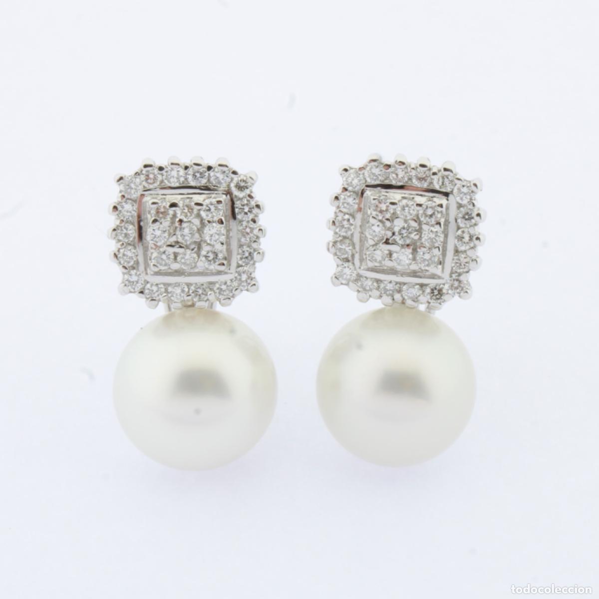 Joyeria: Pendientes con brillantes y perlas - Foto 1