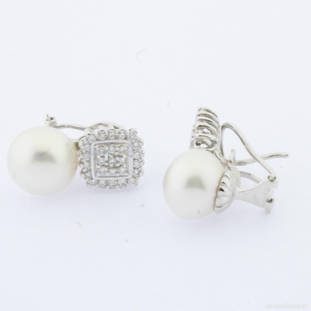 Joyeria: Pendientes con brillantes y perlas - Foto 3