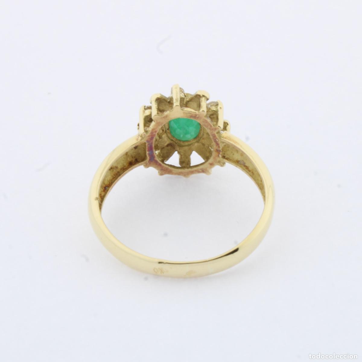 Joyeria: Anillo oro con brillantes y esmeralda - Foto 6