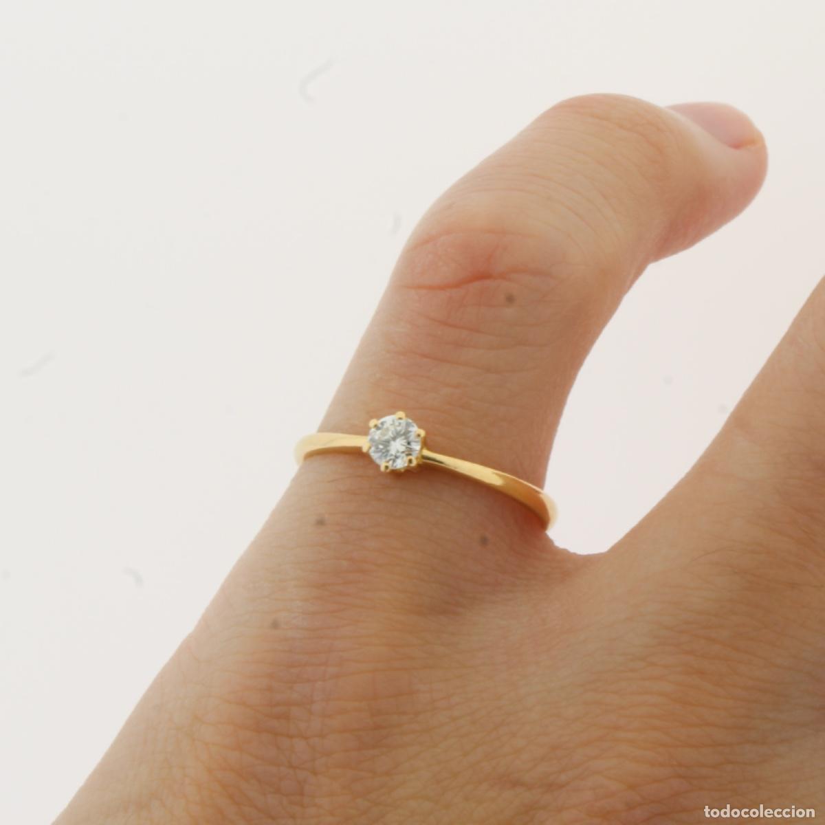 Joyeria: Solitario oro con brillante - Foto 2