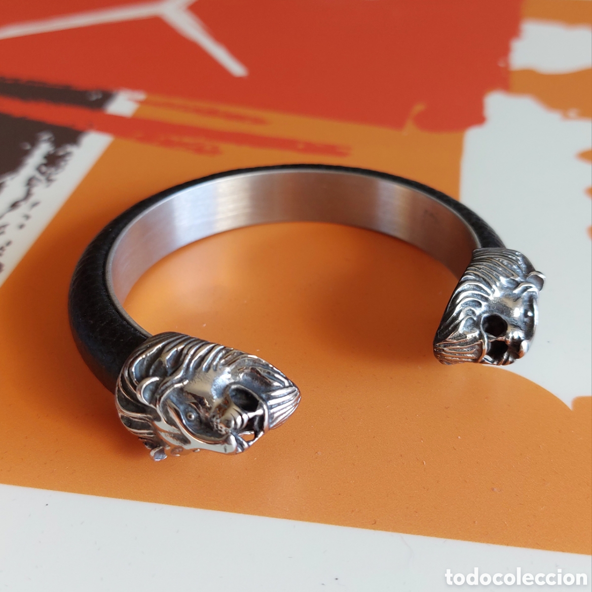 Joyeria: Pulsera de Acero y Cuero Leones - Foto 2