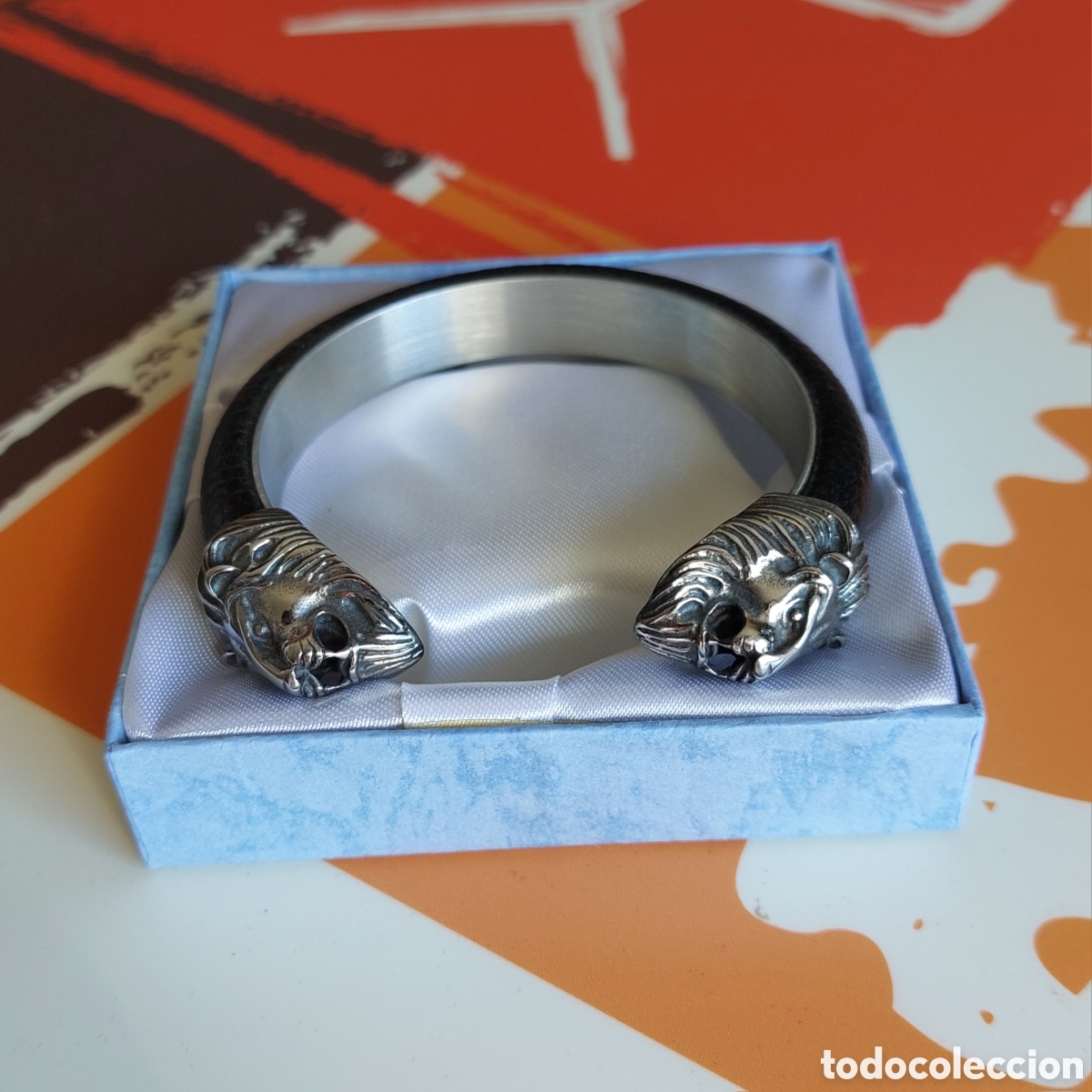 Joyeria: Pulsera de Acero y Cuero Leones - Foto 8