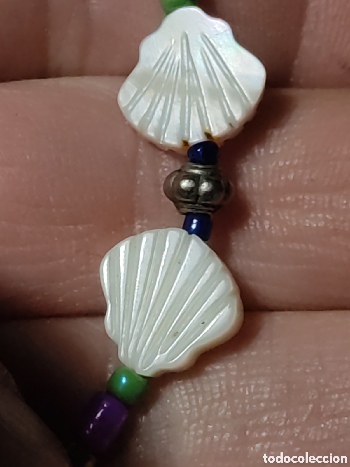 Joyeria: Pulsera de n&aacute;car con ostras talladas.Vintage - Foto 5