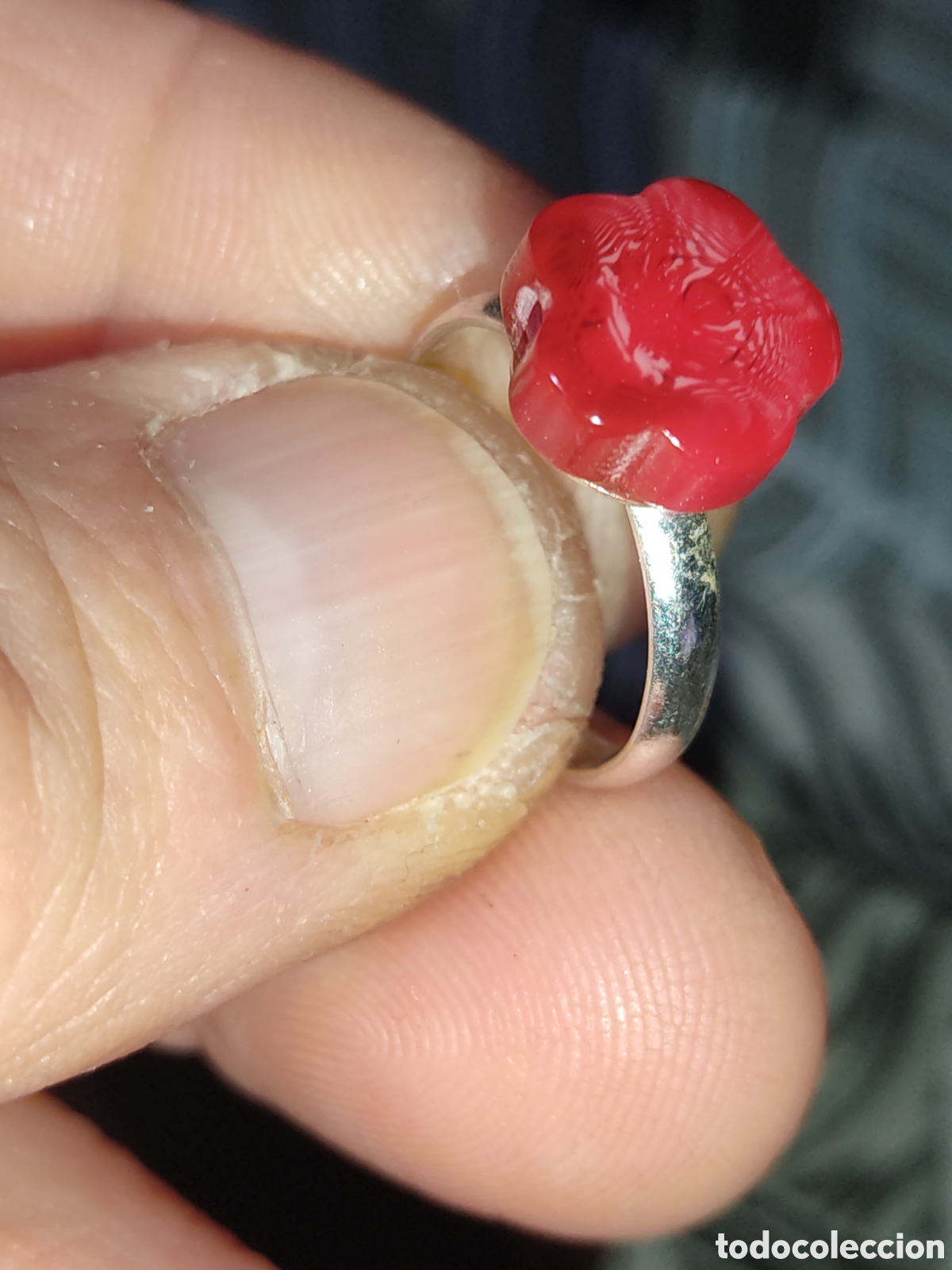 Joyeria: Pendientes y anillo ajustable de bisuter&iacute;a. - Foto 4