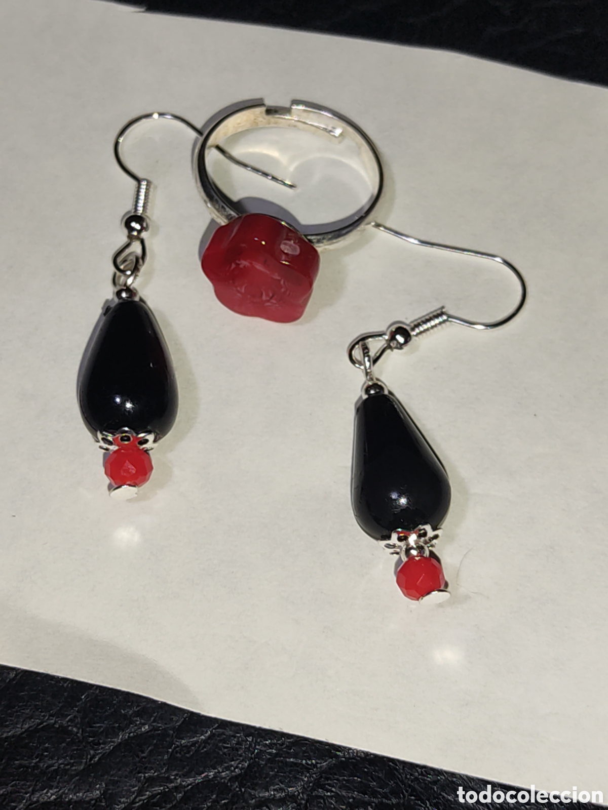 Joyeria: Pendientes y anillo ajustable de bisuter&iacute;a. - Foto 8