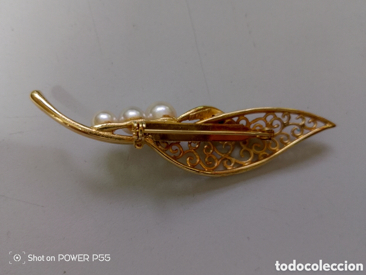 Joyeria: Broche de dama ba&ntilde;o de oro - Foto 2