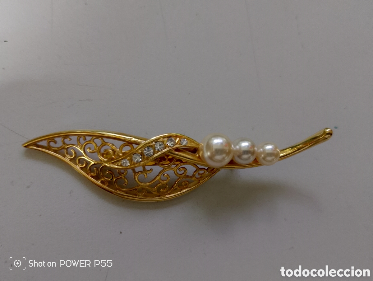 Joyeria: Broche de dama ba&ntilde;o de oro - Foto 1