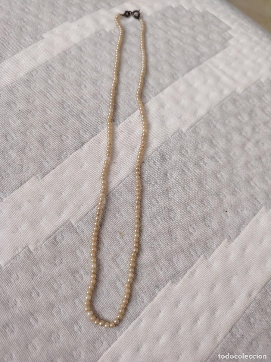 Joyeria: Antiguo collar de perlas peque&ntilde;itas - Foto 1