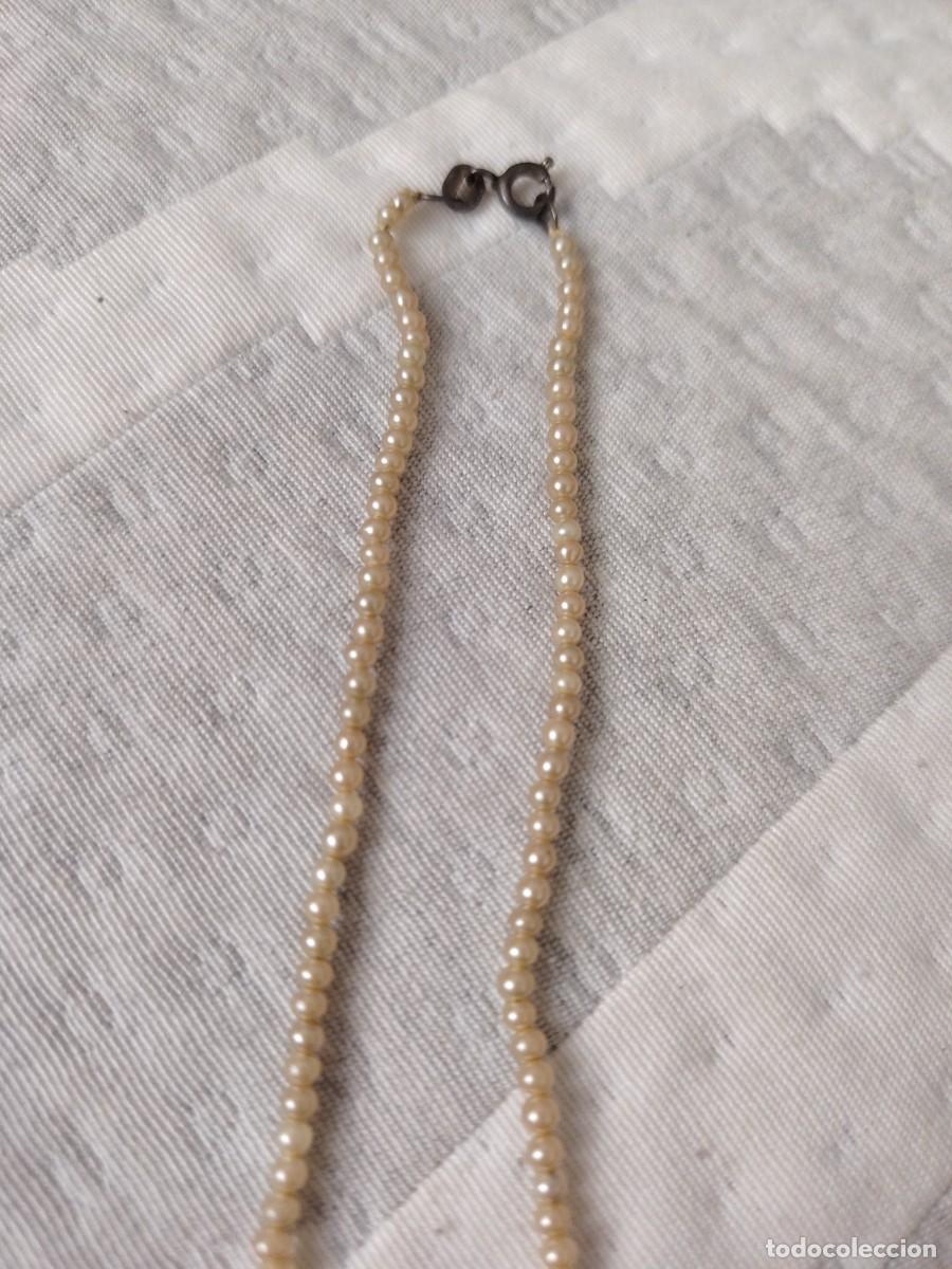Joyeria: Antiguo collar de perlas peque&ntilde;itas - Foto 2