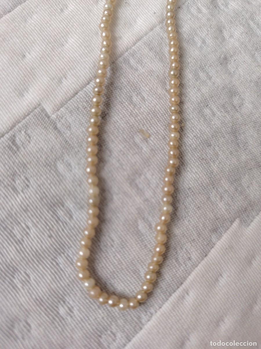 Joyeria: Antiguo collar de perlas peque&ntilde;itas - Foto 3