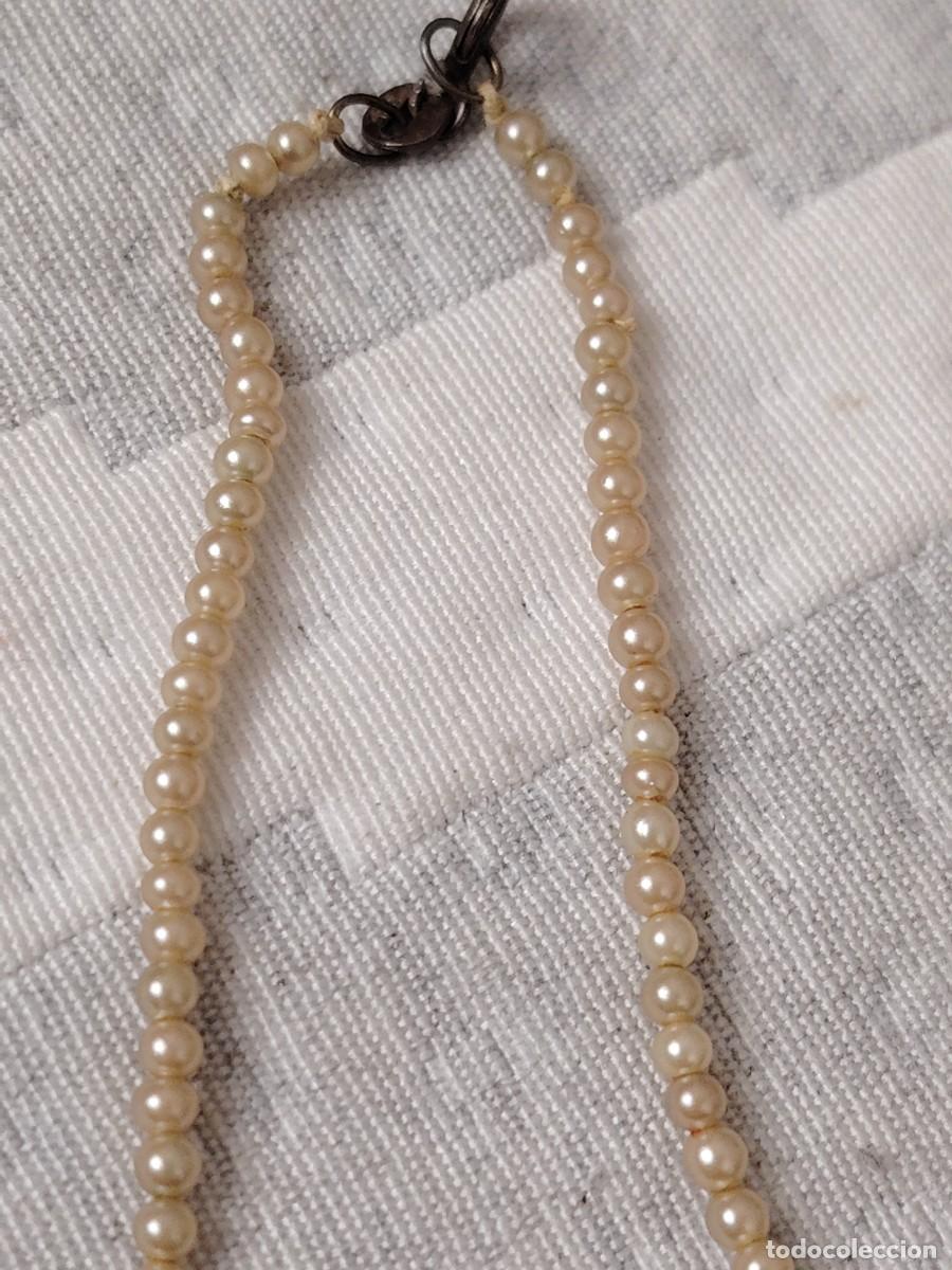 Joyeria: Antiguo collar de perlas peque&ntilde;itas - Foto 4