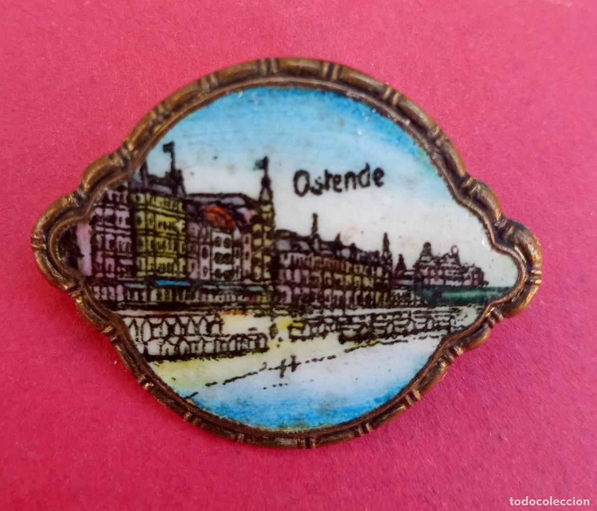 Joyeria: Broche Antiguo en Esmalte de B&eacute;lgica. - Foto 1