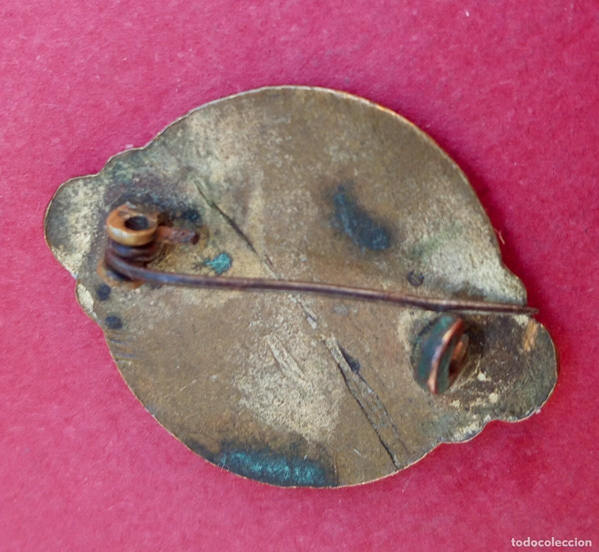 Joyeria: Broche Antiguo en Esmalte de B&eacute;lgica. - Foto 2