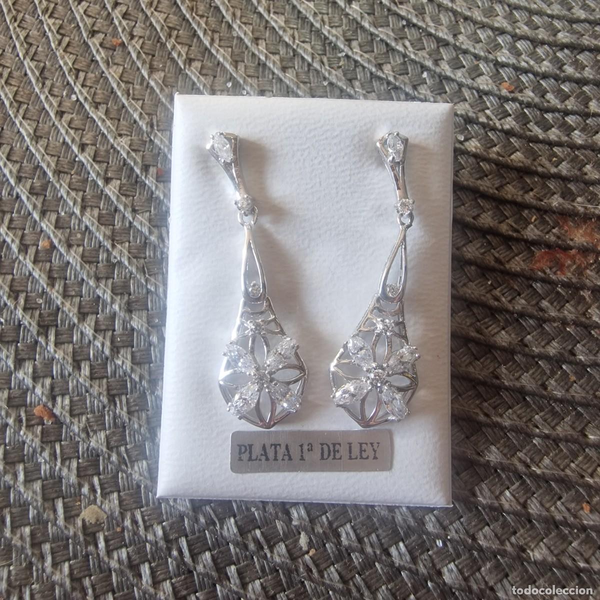 Joyeria: Pendientes de plata y circonitas - Foto 1