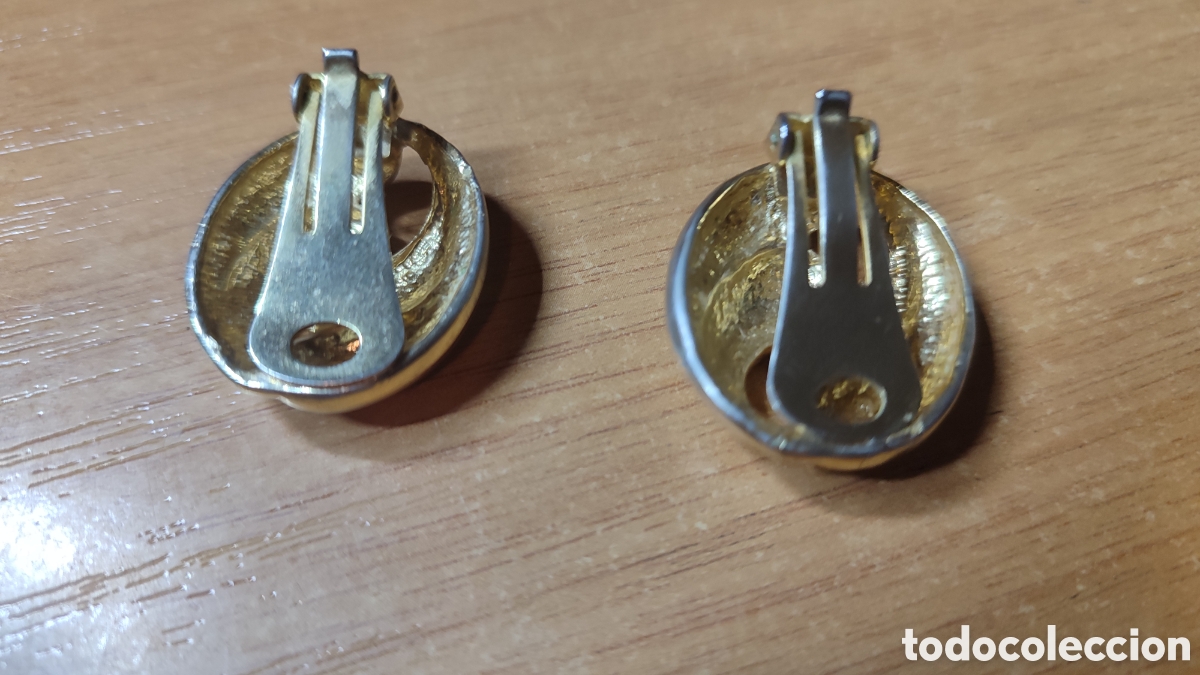 Joyeria: Pendientes vintage dorados. - Foto 2