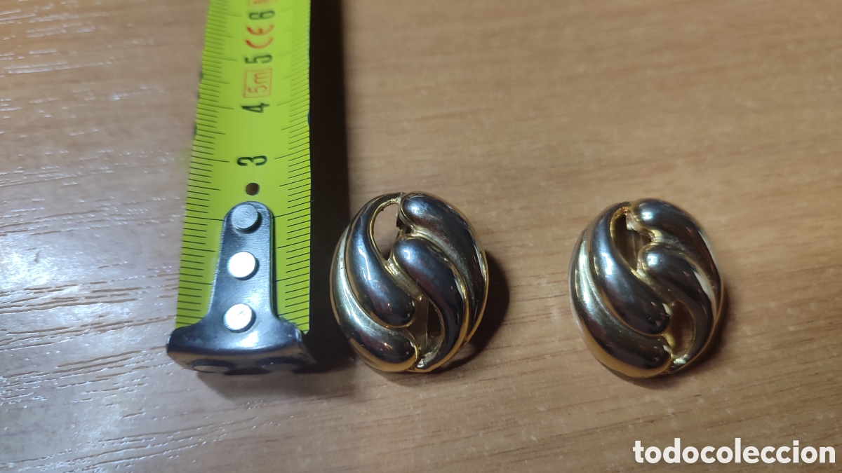 Joyeria: Pendientes vintage dorados. - Foto 1
