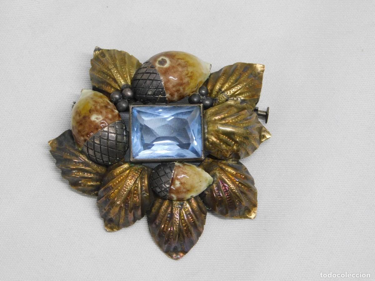 Joyeria: CONJUNTO DE BROCHE, PENDIENTES Y ANILLO DE PLATA - Foto 11