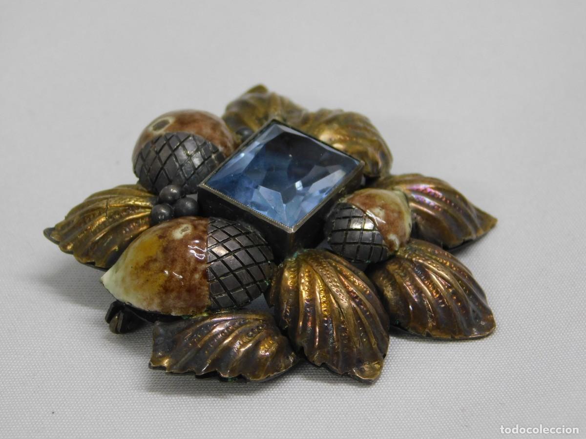 Joyeria: CONJUNTO DE BROCHE, PENDIENTES Y ANILLO DE PLATA - Foto 13