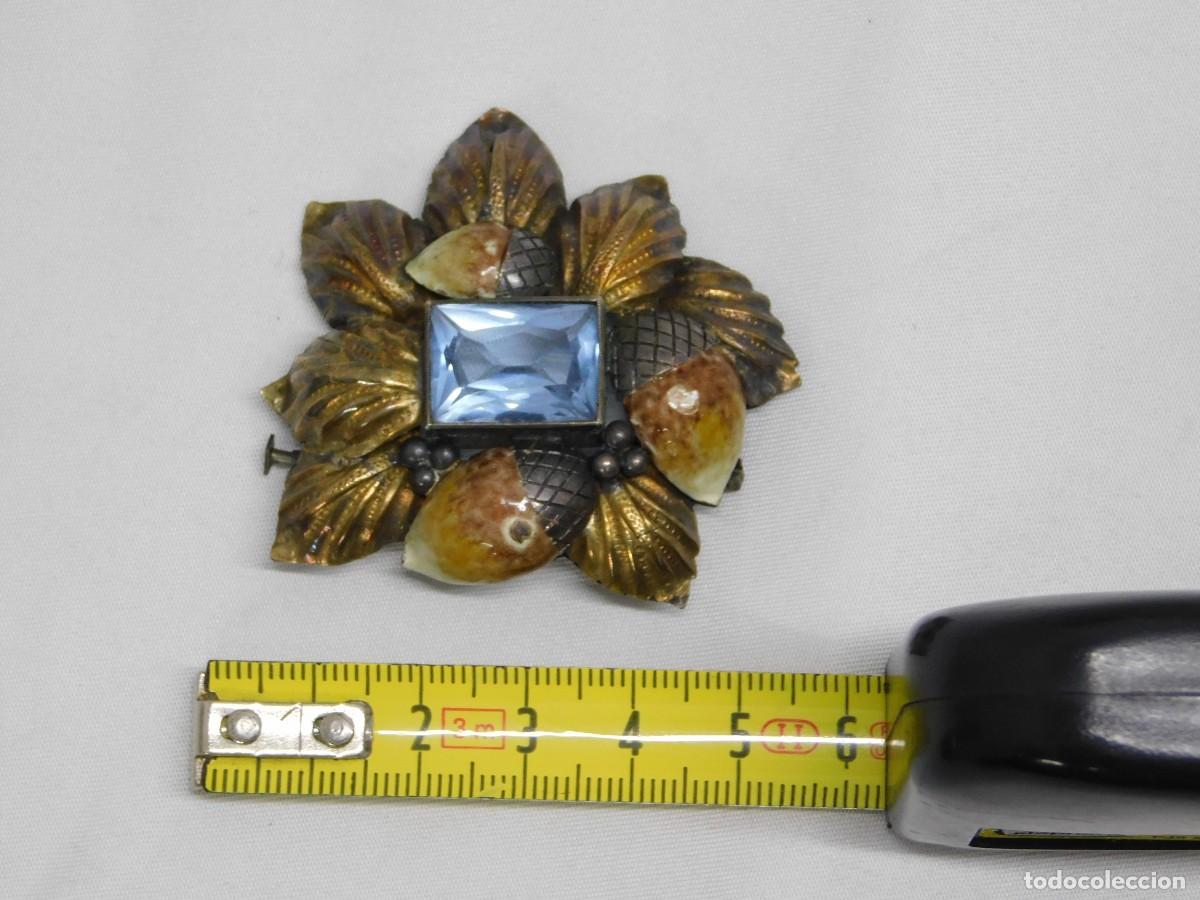 Joyeria: CONJUNTO DE BROCHE, PENDIENTES Y ANILLO DE PLATA - Foto 15