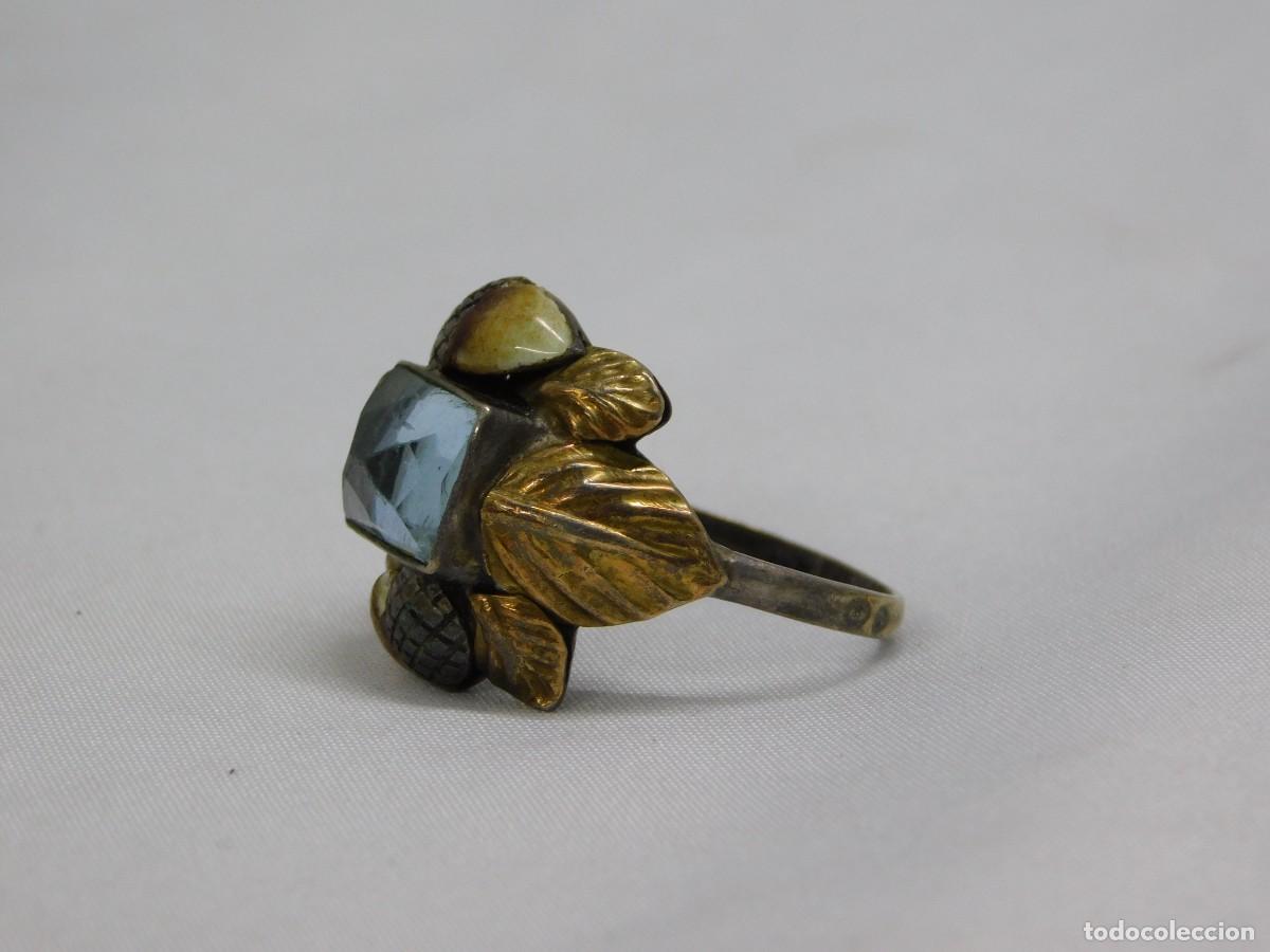 Joyeria: CONJUNTO DE BROCHE, PENDIENTES Y ANILLO DE PLATA - Foto 16